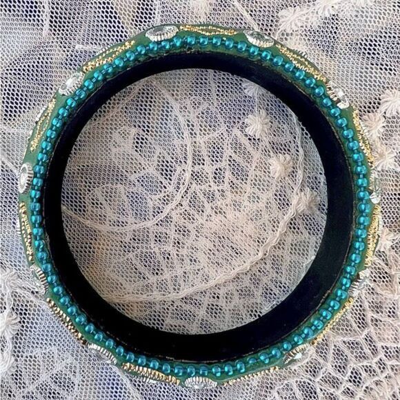 Fun Ornate Eastern Costume Bangle - Picture 3 of 6